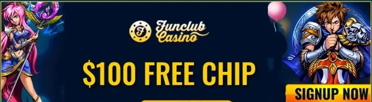 Exciting online casino promotion with free chips.  FunClub Casino Online Canada